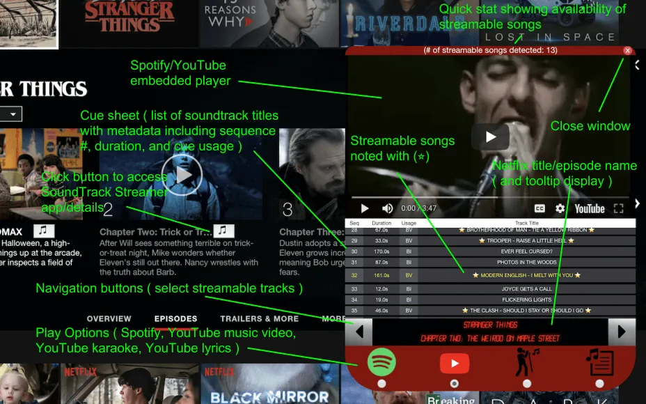 Soundtrack Streamer project preview
